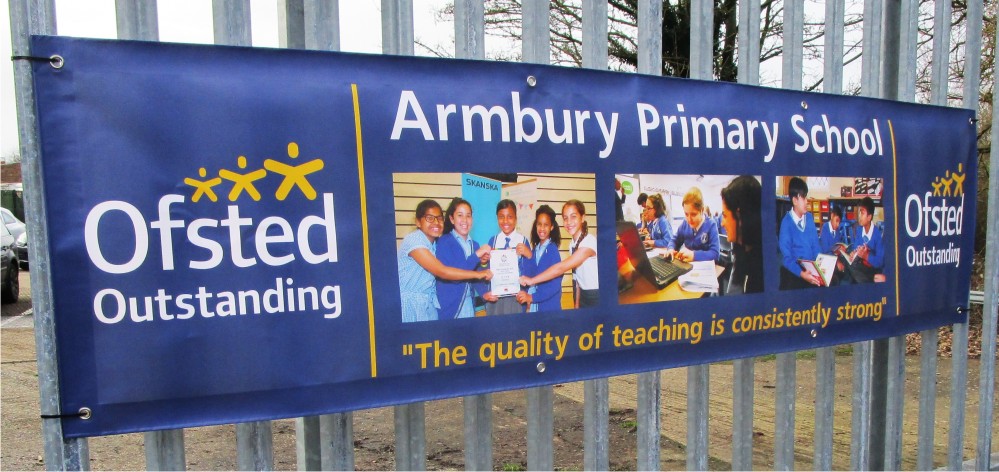 Custom Printed School Ofsted Banner